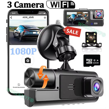 Full HD 1080P Smart Dash Camera – Wide Angle Driving Recorder