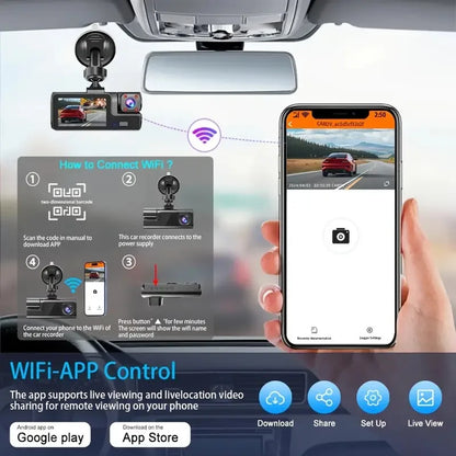 Full HD 1080P Smart Dash Camera – Wide Angle Driving Recorder