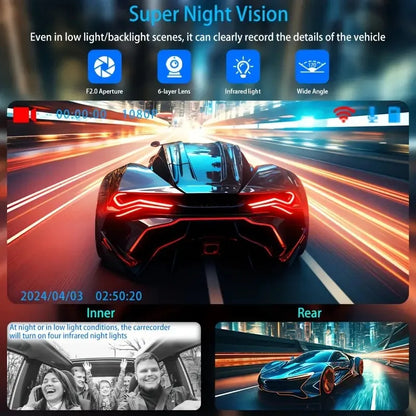 Full HD 1080P Smart Dash Camera – Wide Angle Driving Recorder