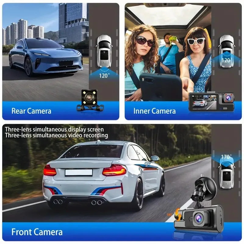 Full HD 1080P Smart Dash Camera – Wide Angle Driving Recorder