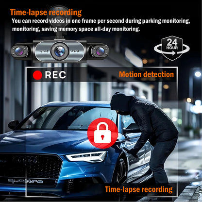 All-in-One Wireless Dash Cam (Front + Rear | 1080P HD)
