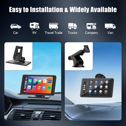 MotornestPro™ Wireless CarPlay Touchscreen Display (Android Auto + Bluetooth + GPS)