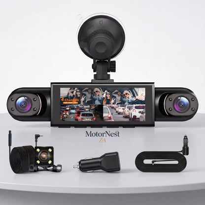 All-in-One Wireless Dash Cam (Front + Rear | 1080P HD)